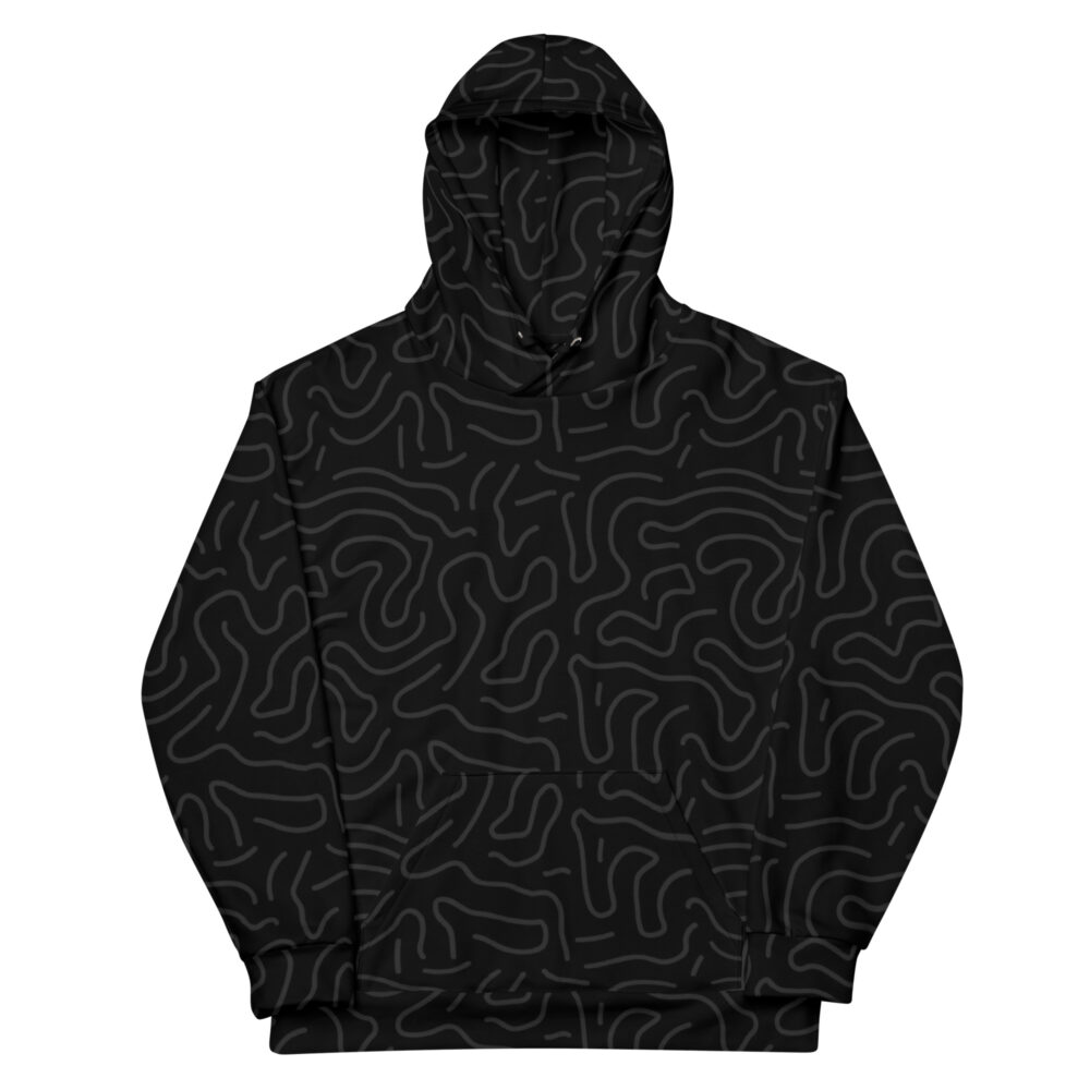 Wavy Lines Unisex cotton hoodie