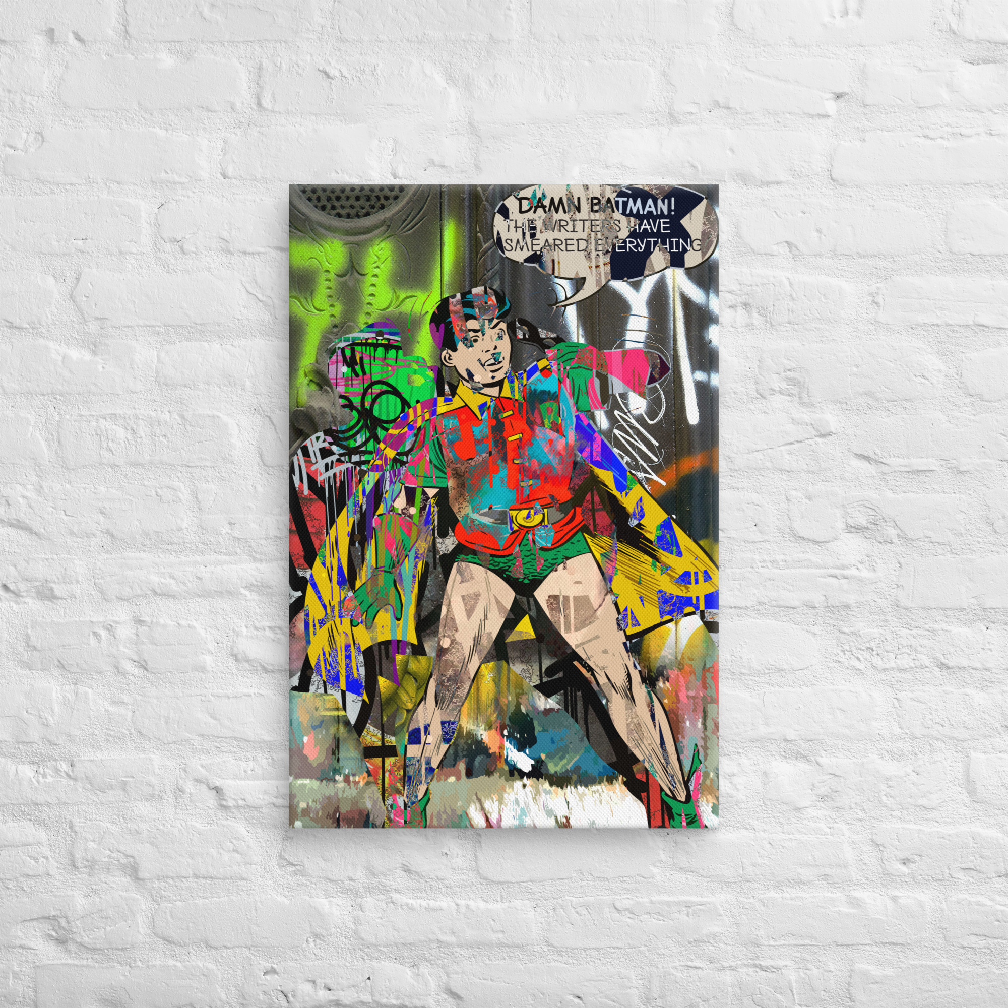 Damn, Urban Hero! Canvas