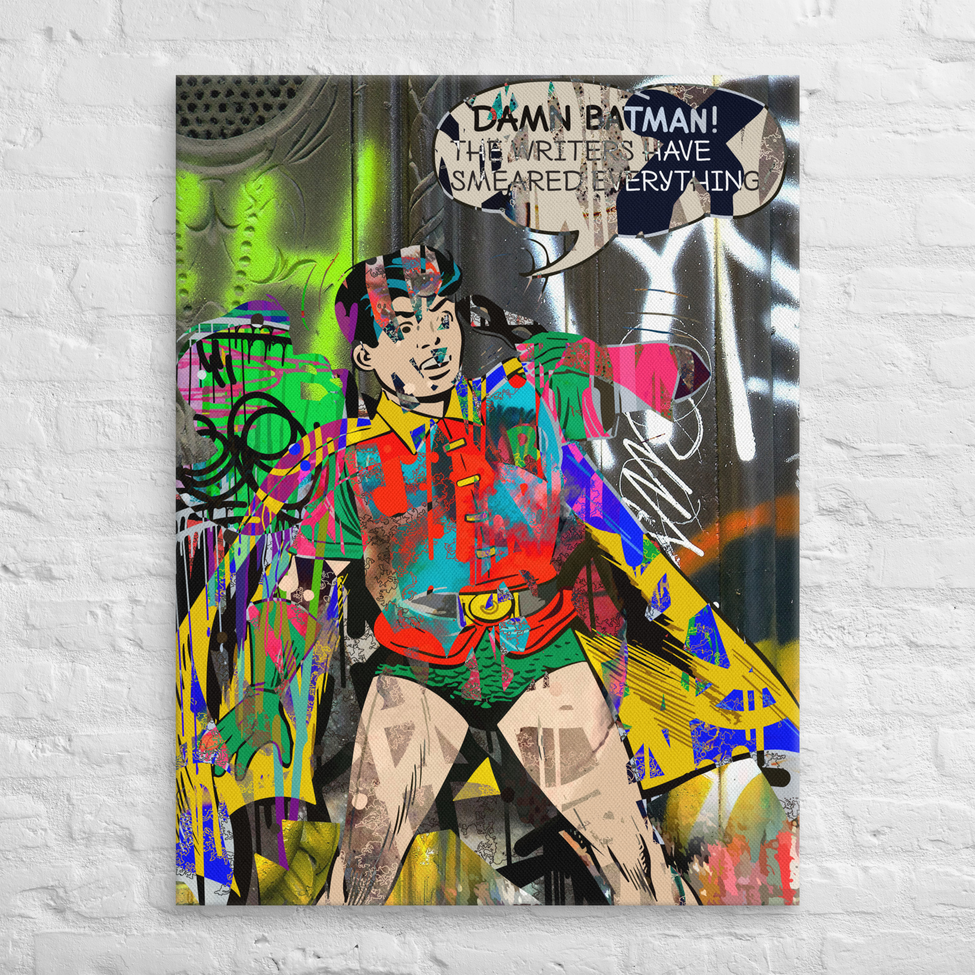 Damn, Urban Hero! Canvas