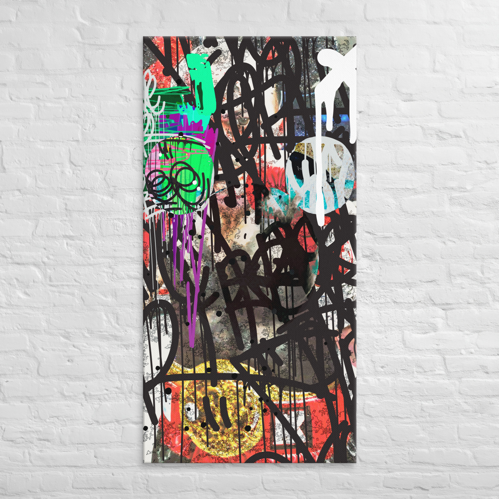 Fighter Graffiti Canvas