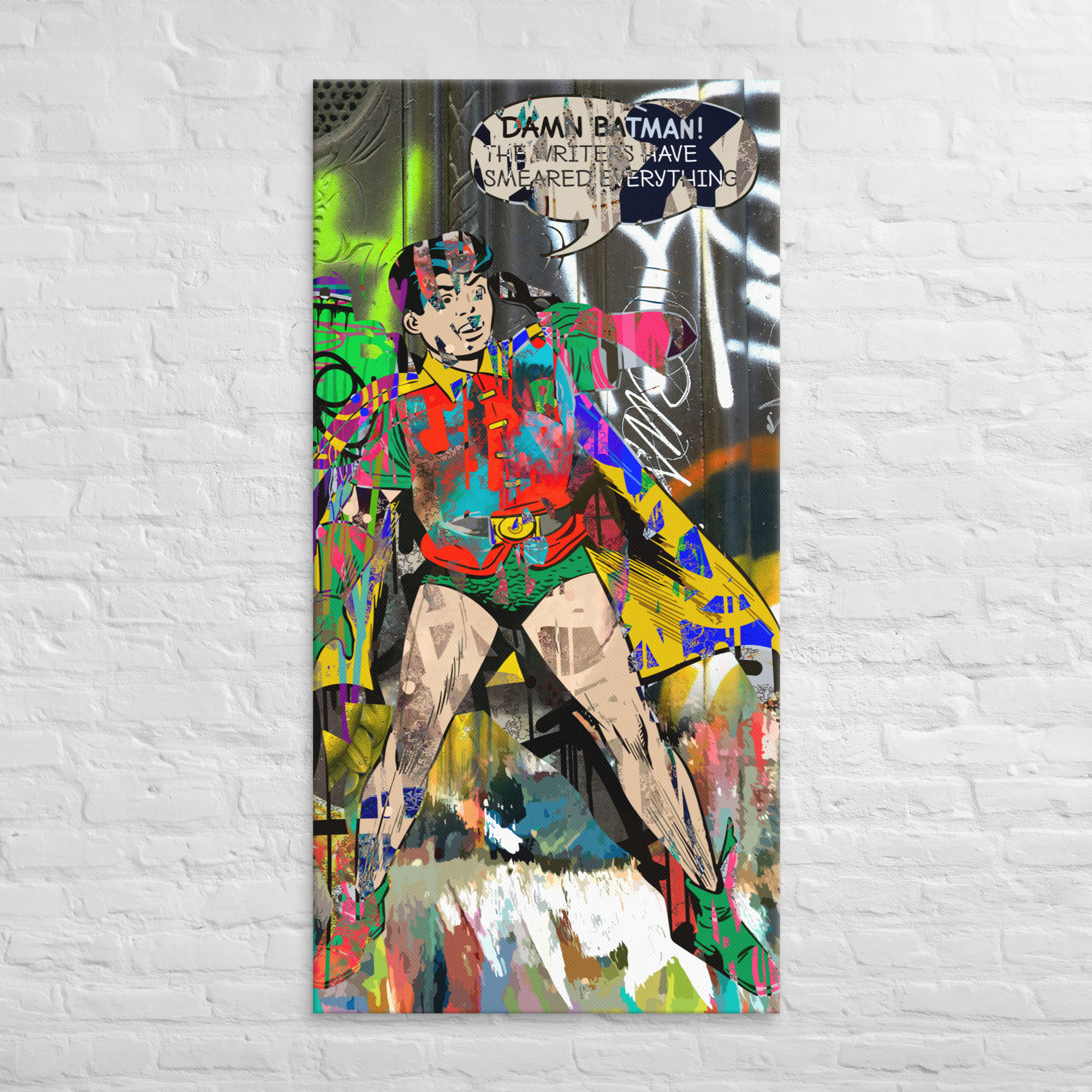 Damn, Urban Hero! Canvas