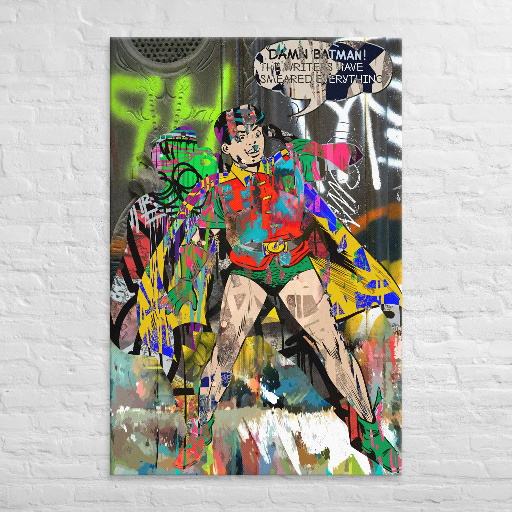 Damn, Urban Hero! Canvas