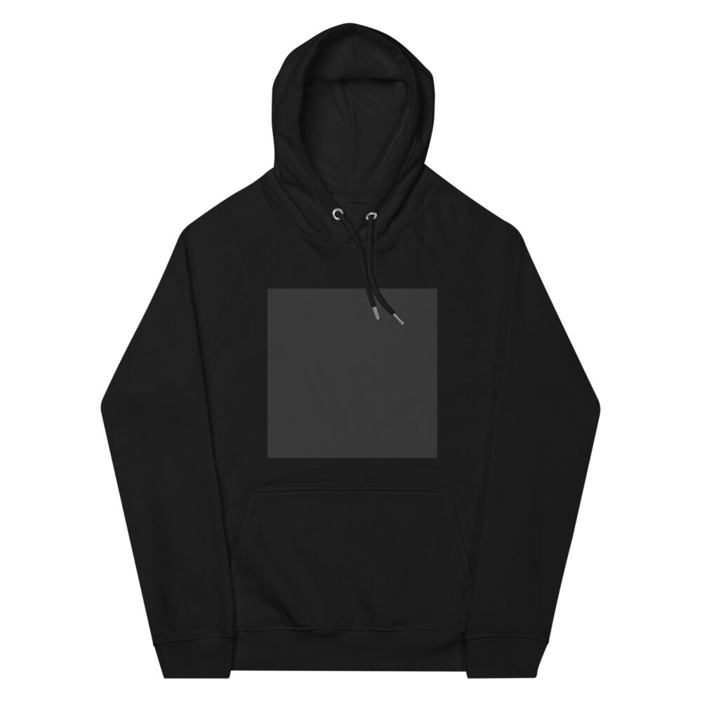 Black Square - Unisex eco raglan hoodie