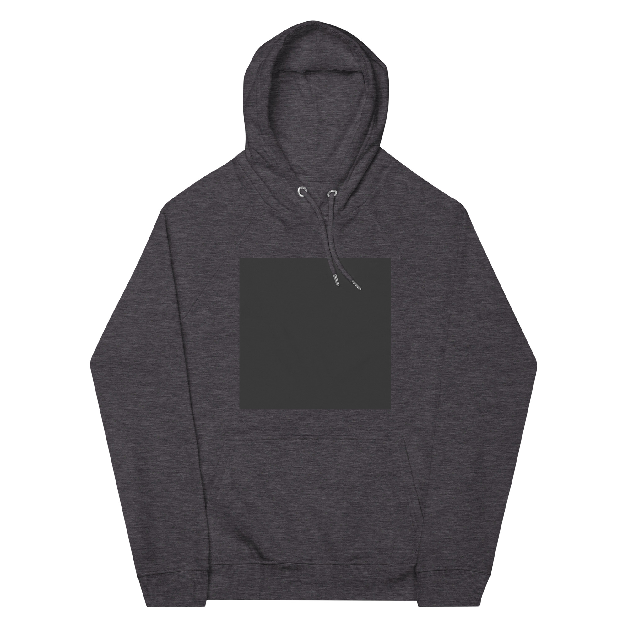 Black Square - Unisex eco raglan hoodie